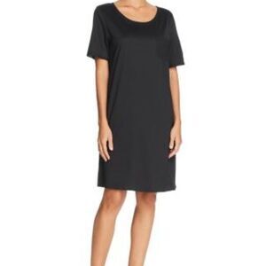 Hanro Cotton Deluxe Short Sleeve Big Shirt in Deep Navy Medium NWT